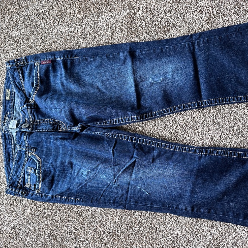 Silver Jeans Women's Dark Blue Ankle Jeans